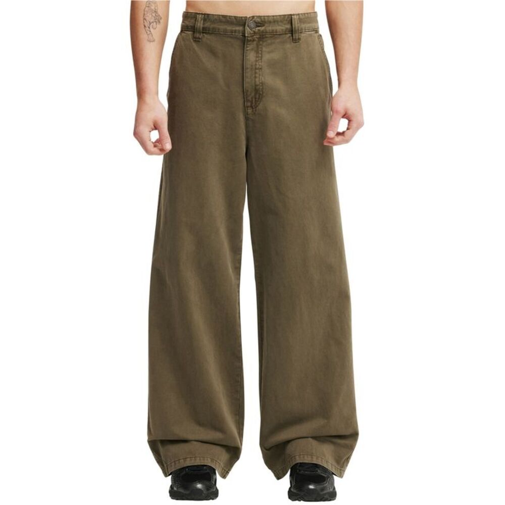 Cotton On Mens Super Baggy Wide Leg Loose Casual Pants, NWT